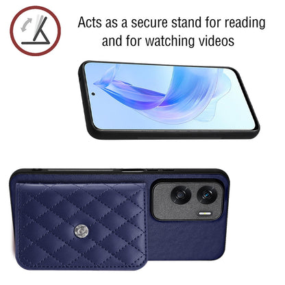 Honor X50i Leather Case with Card Holder & RFID Protection, Long Lanyard Included
