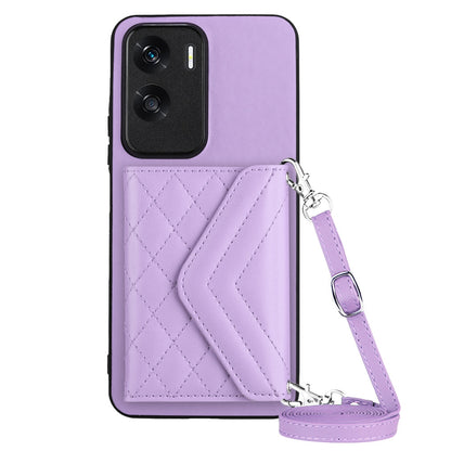 Honor X50i Leather Case with Card Holder & RFID Protection, Long Lanyard Included