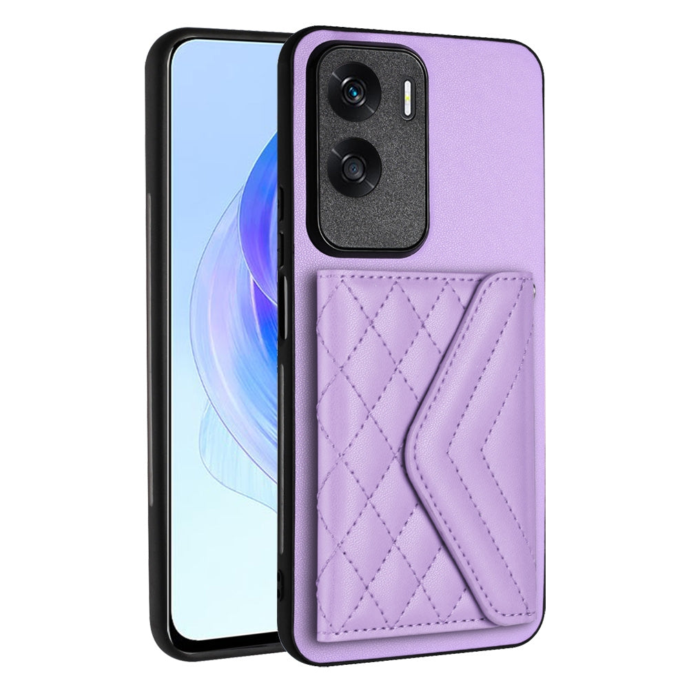 Honor X50i Leather Case with Card Holder & RFID Protection, Long Lanyard Included