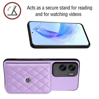 Honor X50i Leather Case with Card Holder & RFID Protection, Long Lanyard Included
