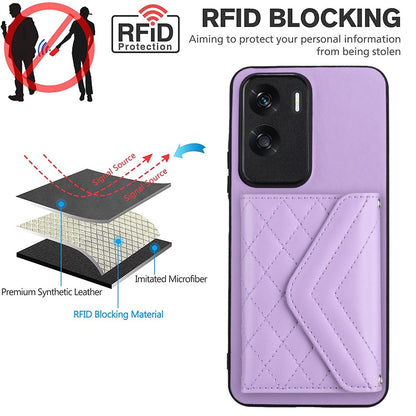 Honor X50i Leather Case with Card Holder & RFID Protection, Long Lanyard Included