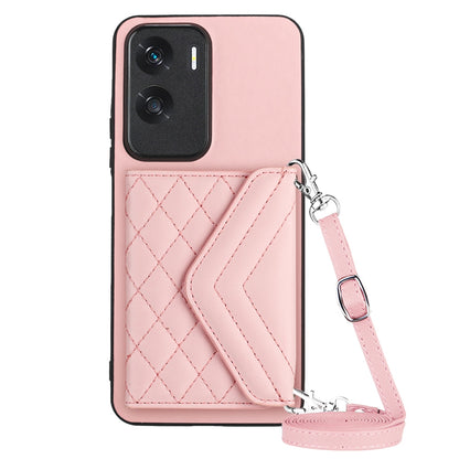 Honor X50i Leather Case with Card Holder & RFID Protection, Long Lanyard Included