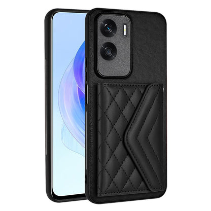 Honor X50i Leather Case with Card Holder & RFID Protection, Long Lanyard Included