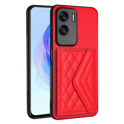 Honor X50i Leather Case with Card Holder & RFID Protection, Long Lanyard Included