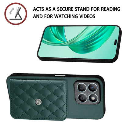 Honor X8b 4G Leather Case with Card Holder & RFID Protection, Long Lanyard Included