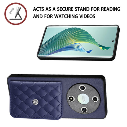 Honor Magic 6 Lite Leather Case with Card Holder & RFID Protection, Long Lanyard Included