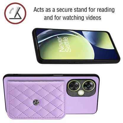 OnePlus Nord CE 3 Lite Leather Case with Card Holder & RFID Protection, Long Lanyard Included