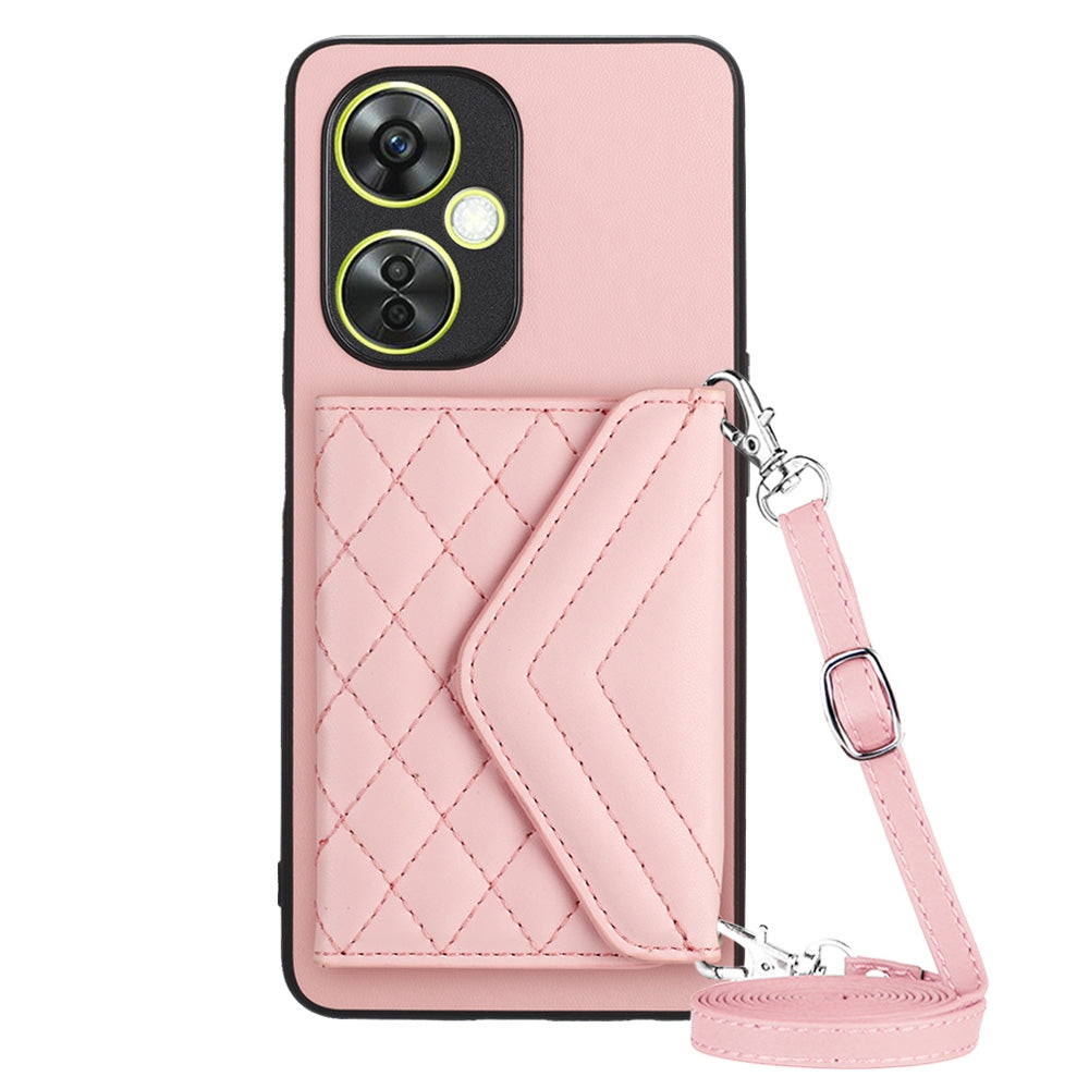 OnePlus Nord CE 3 Lite Leather Case with Card Holder & RFID Protection, Long Lanyard Included