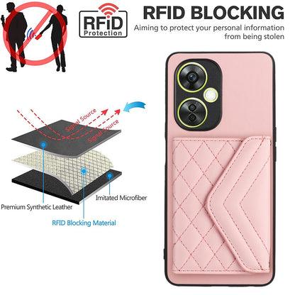 OPPO K11X Leather Case with Card Holder & RFID Protection, Long Lanyard Included