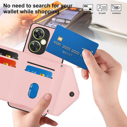 OnePlus Nord CE 3 Lite Leather Case with Card Holder & RFID Protection, Long Lanyard Included