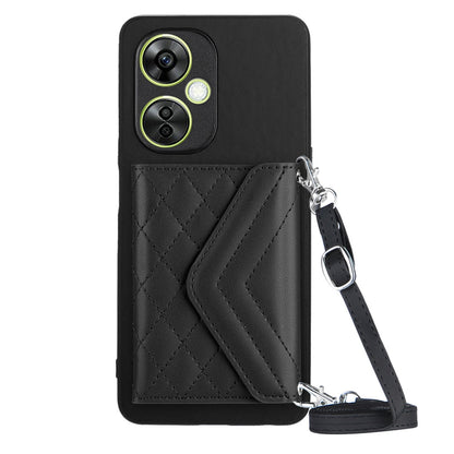OnePlus Nord CE 3 Lite Leather Case with Card Holder & RFID Protection, Long Lanyard Included
