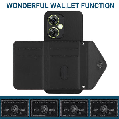 OnePlus Nord CE 3 Lite Leather Case with Card Holder & RFID Protection, Long Lanyard Included