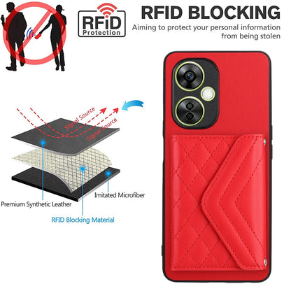 OnePlus Nord CE 3 Lite Leather Case with Card Holder & RFID Protection, Long Lanyard Included