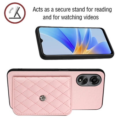 OPPO A58 Leather Case with Card Holder & RFID Protection, Long Lanyard Included