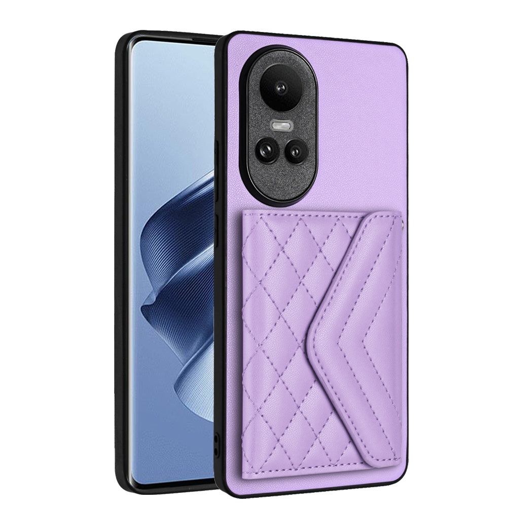 OPPO Reno10 5G Leather Case with Card Holder & RFID Protection, Long Lanyard Included