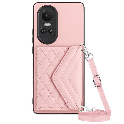 OPPO Reno10 5G Leather Case with Card Holder & RFID Protection, Long Lanyard Included