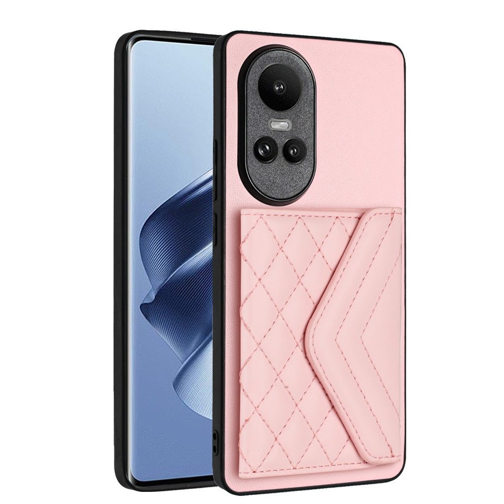 OPPO Reno10 5G Leather Case with Card Holder & RFID Protection, Long Lanyard Included