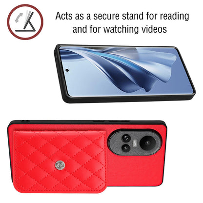 OPPO Reno10 5G Leather Case with Card Holder & RFID Protection, Long Lanyard Included