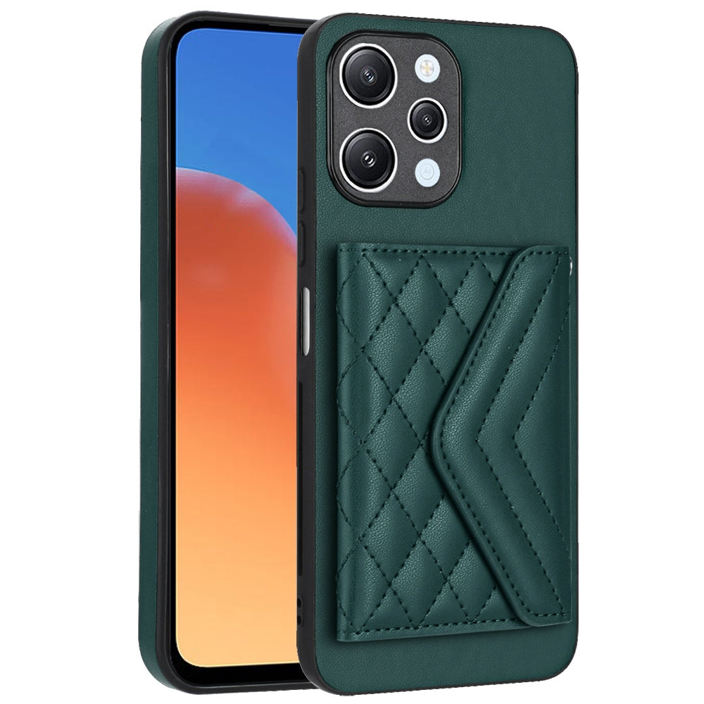 Xiaomi Redmi 12 4G Leather Case with Card Holder & RFID Protection, Long Lanyard Included