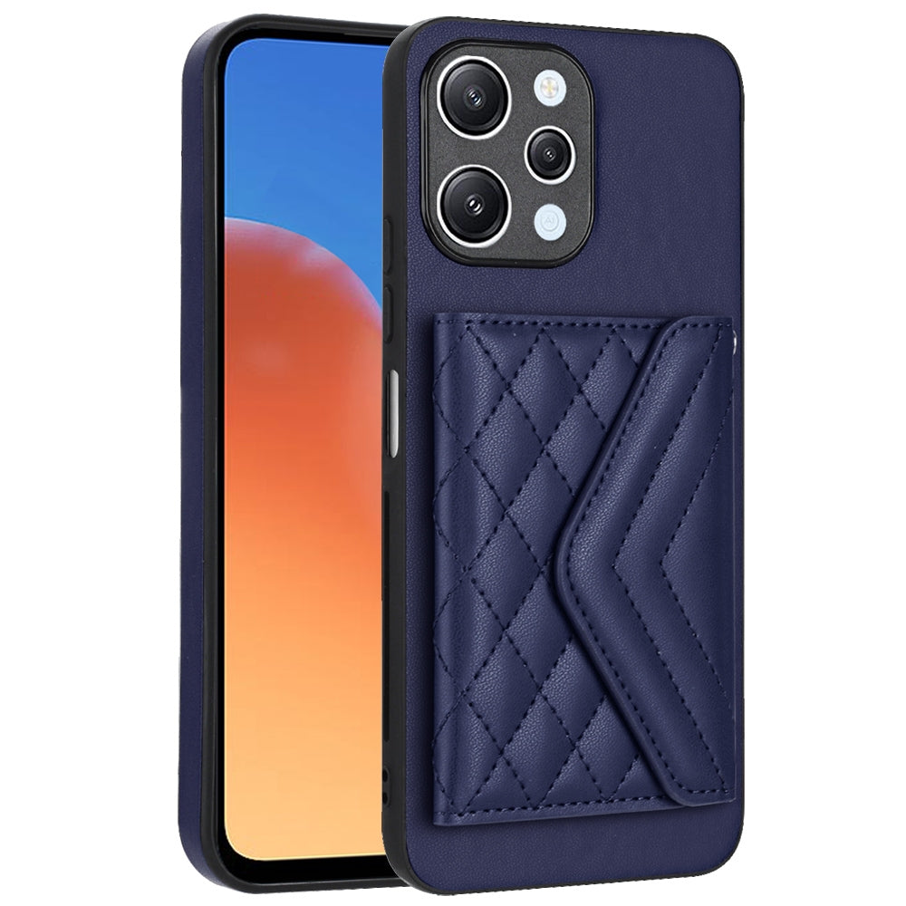 Xiaomi Redmi 12 4G Leather Case with Card Holder & RFID Protection, Long Lanyard Included