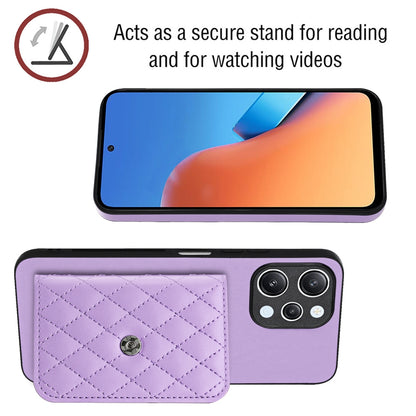 Xiaomi Redmi 12 4G Leather Case with Card Holder & RFID Protection, Long Lanyard Included