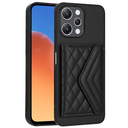 Xiaomi Redmi 12 4G Leather Case with Card Holder & RFID Protection, Long Lanyard Included