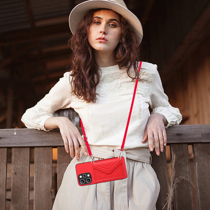 Xiaomi Redmi 12 4G Leather Case with Card Holder & RFID Protection, Long Lanyard Included