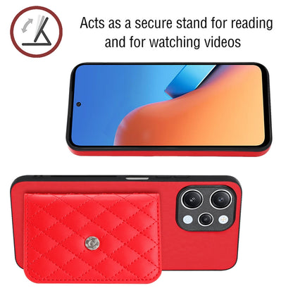 Xiaomi Redmi 12 4G Leather Case with Card Holder & RFID Protection, Long Lanyard Included