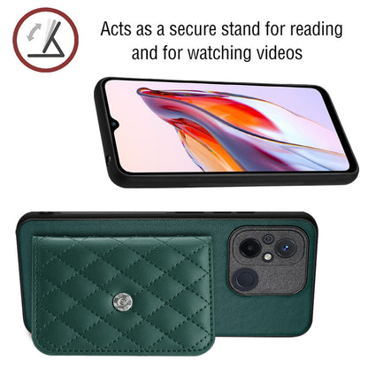 Xiaomi Redmi 11A Leather Case with Card Holder & RFID Protection, Long Lanyard Included