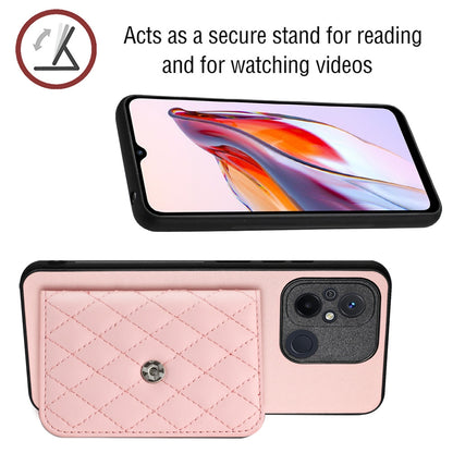 Xiaomi Redmi 12C Leather Case with Card Holder & RFID Protection, Long Lanyard Included