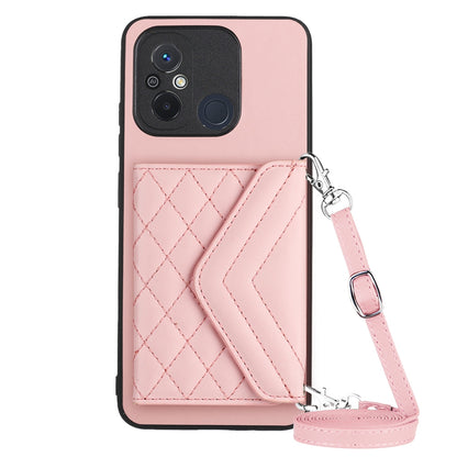 Xiaomi Redmi 11A Leather Case with Card Holder & RFID Protection, Long Lanyard Included