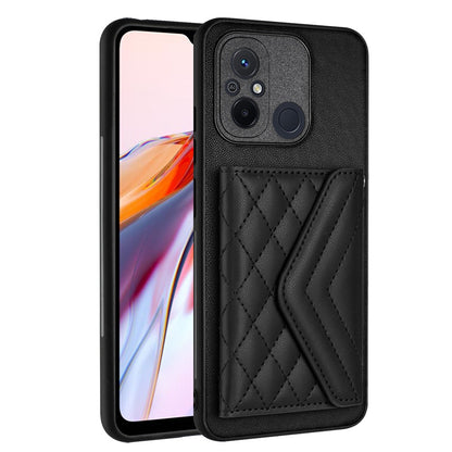 Xiaomi Redmi 11A Leather Case with Card Holder & RFID Protection, Long Lanyard Included
