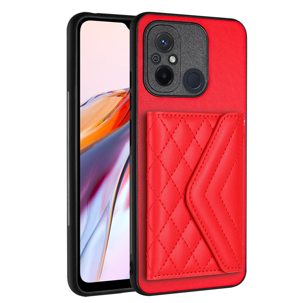 Xiaomi Redmi 11A Leather Case with Card Holder & RFID Protection, Long Lanyard Included