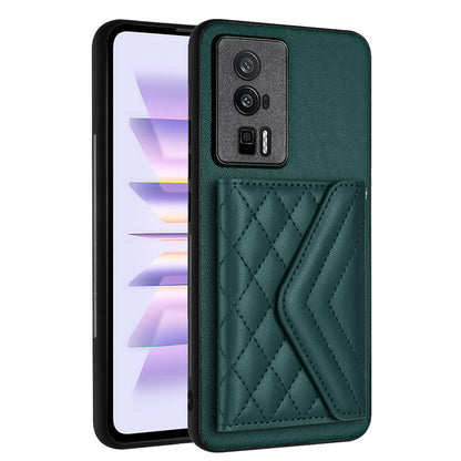 Xiaomi Redmi K60 Leather Case with Card Holder & RFID Protection, Long Lanyard Included