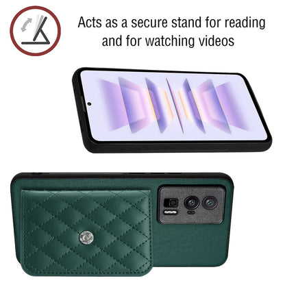 Xiaomi Redmi K60 Leather Case with Card Holder & RFID Protection, Long Lanyard Included