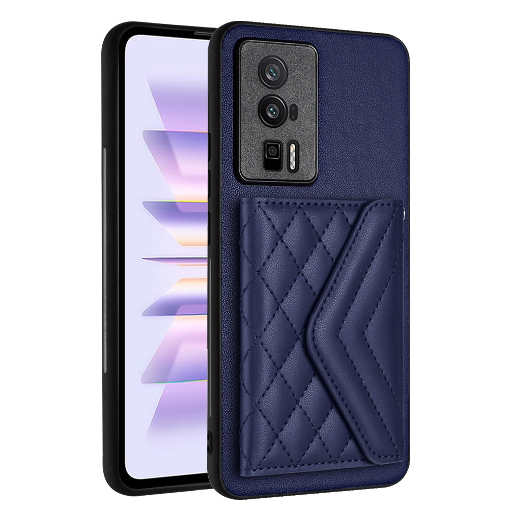 Xiaomi Redmi K60 Leather Case with Card Holder & RFID Protection, Long Lanyard Included