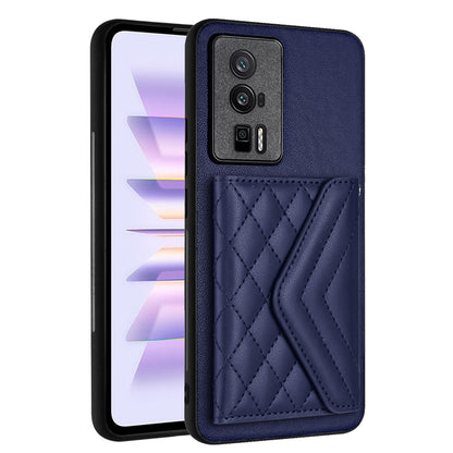 Xiaomi Redmi K60 Leather Case with Card Holder & RFID Protection, Long Lanyard Included