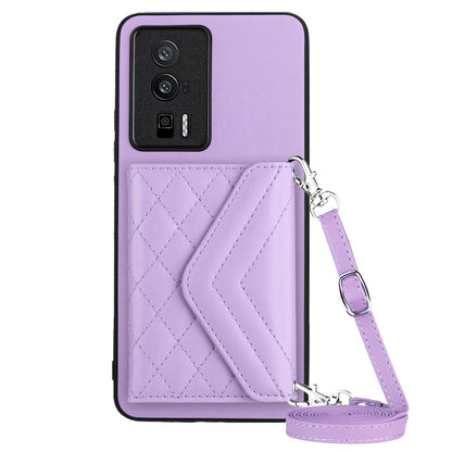 Xiaomi Redmi K60 Leather Case with Card Holder & RFID Protection, Long Lanyard Included