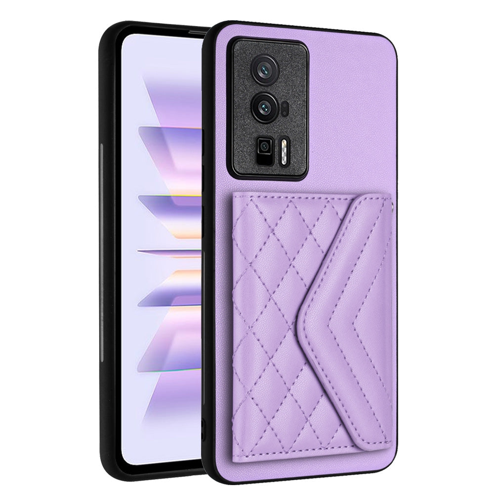 Xiaomi Redmi K60 Pro Leather Case with Card Holder & RFID Protection, Long Lanyard Included