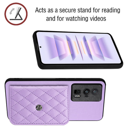 Xiaomi Redmi K60 Leather Case with Card Holder & RFID Protection, Long Lanyard Included