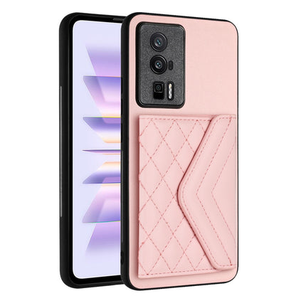 Xiaomi Redmi K60 Pro Leather Case with Card Holder & RFID Protection, Long Lanyard Included