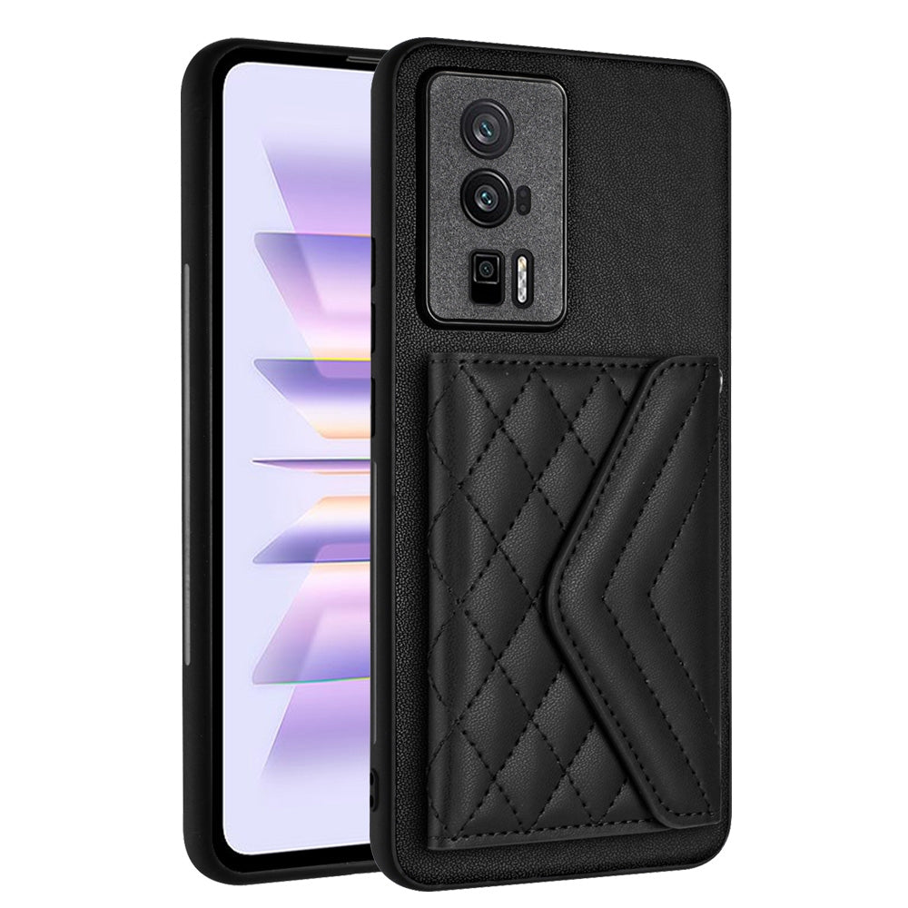 Xiaomi Redmi K60 Leather Case with Card Holder & RFID Protection, Long Lanyard Included
