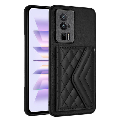 Xiaomi Redmi K60 Leather Case with Card Holder & RFID Protection, Long Lanyard Included