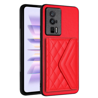Xiaomi Redmi K60 Leather Case with Card Holder & RFID Protection, Long Lanyard Included
