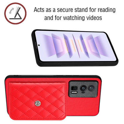 Xiaomi Redmi K60 Leather Case with Card Holder & RFID Protection, Long Lanyard Included