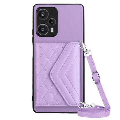 Xiaomi Redmi Note 12 Turbo Leather Case with Card Holder & RFID Protection, Long Lanyard Included
