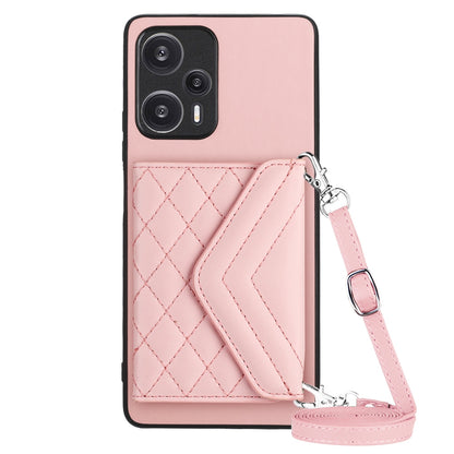 Xiaomi Redmi Note 12 Turbo Leather Case with Card Holder & RFID Protection, Long Lanyard Included