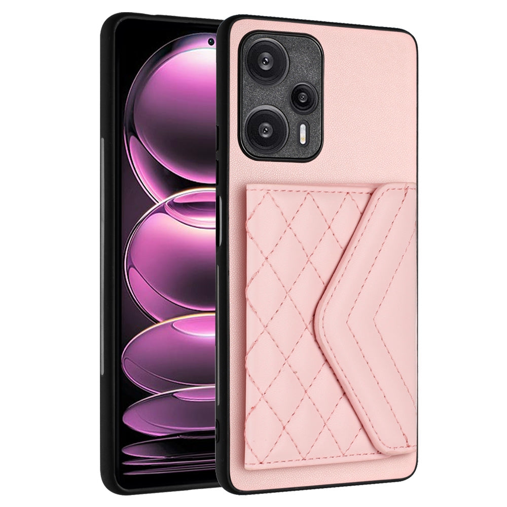 Xiaomi Redmi Note 12 Turbo Leather Case with Card Holder & RFID Protection, Long Lanyard Included