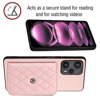 Xiaomi Redmi Note 12 Turbo Leather Case with Card Holder & RFID Protection, Long Lanyard Included