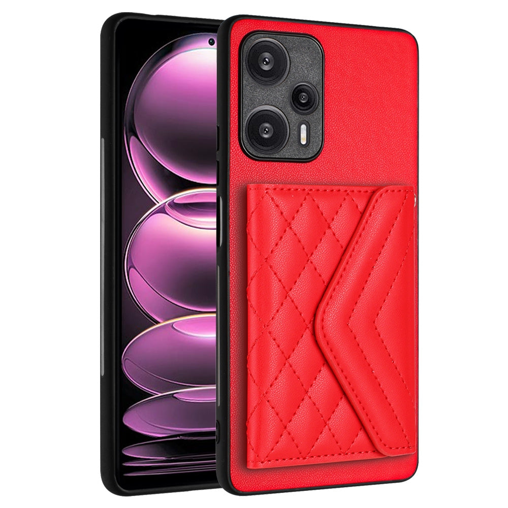 Xiaomi Redmi Note 12 Turbo Leather Case with Card Holder & RFID Protection, Long Lanyard Included